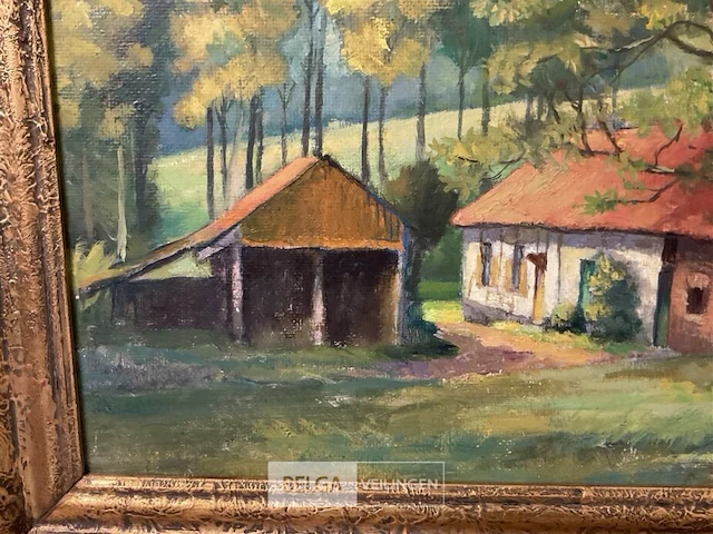 Olieverfschilderij clement van campenhout - afbeelding 5 van  5