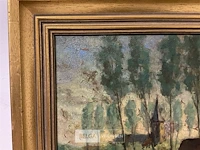 Olieverfschilderij clement van campenhout - afbeelding 2 van  5