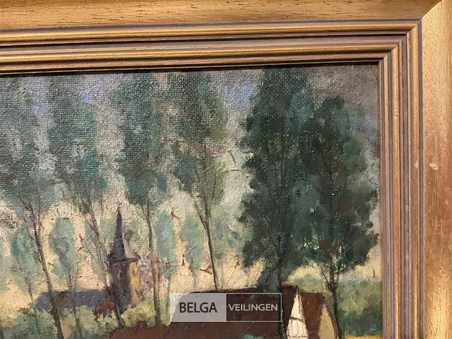 Olieverfschilderij clement van campenhout - afbeelding 3 van  5