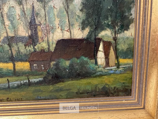 Olieverfschilderij clement van campenhout - afbeelding 4 van  5