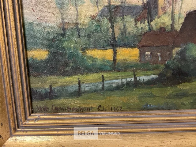Olieverfschilderij clement van campenhout - afbeelding 5 van  5
