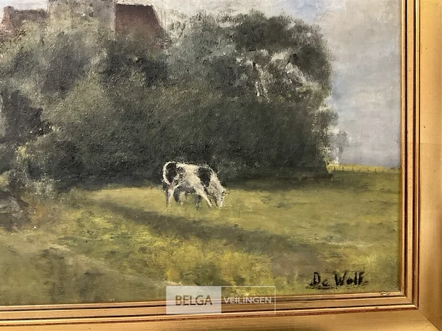 Olieverfschilderij de wolf - afbeelding 5 van  6