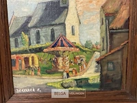 Olieverfschilderij f.dekelver - afbeelding 2 van  4