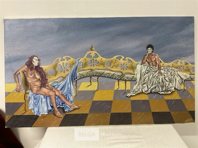 Olieverfschilderij jorge manosalvas - afbeelding 1 van  5