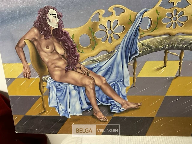 Olieverfschilderij jorge manosalvas - afbeelding 5 van  5