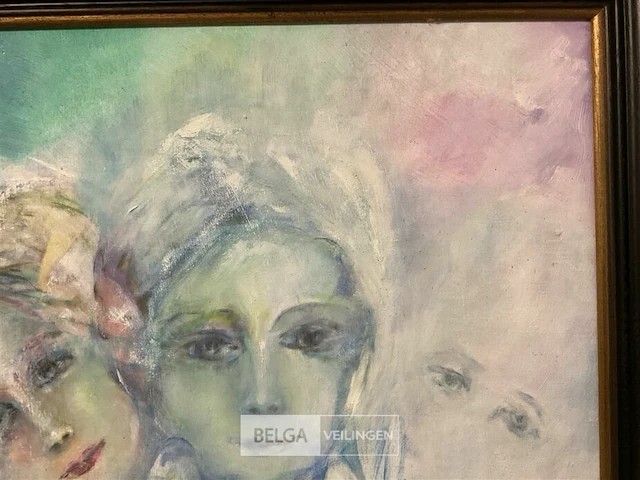 Olieverfschilderij simone verlaine - afbeelding 3 van  5