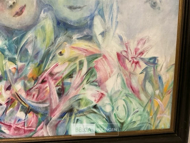 Olieverfschilderij simone verlaine - afbeelding 5 van  5