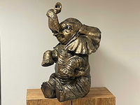 Olifant / elephant zit h87cm old gold - afbeelding 1 van  4