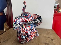 Olifant graffiti h30cm - afbeelding 3 van  3