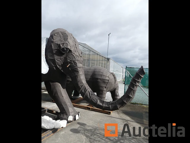 Olifant-mozaïicultuur metalen structuur - afbeelding 1 van  11