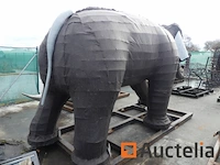 Olifant-mozaïicultuur metalen structuur - afbeelding 4 van  11