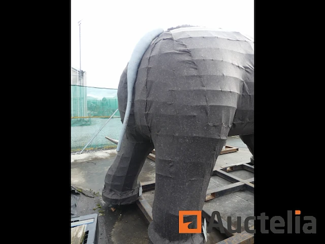 Olifant-mozaïicultuur metalen structuur - afbeelding 6 van  11