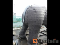 Olifant-mozaïicultuur metalen structuur - afbeelding 6 van  11