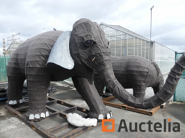 Olifant-mozaïicultuur metalen structuur - afbeelding 7 van  11