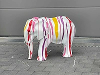 Olifant white trash h60cm - afbeelding 1 van  2