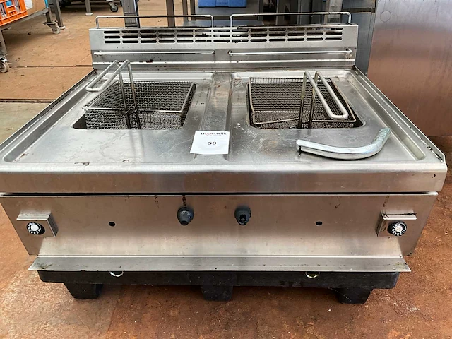 Olis dubbele gas friteuse - afbeelding 1 van  2