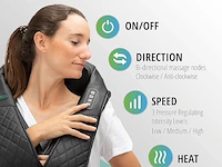 Oliver james shiatsu nek- en rugmassageapparaat met warmte - afbeelding 3 van  6