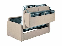 Ombouwbare 4-zitsbank - beige stof - slapen 160 cm - matras 22 cm - afbeelding 4 van  4