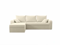Ombouwbare en omkeerbare hoekbank - beige corduroy - afbeelding 3 van  8