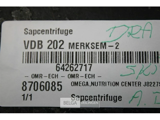 Omega nutrition center j8227s sapcentrifuge - afbeelding 4 van  4