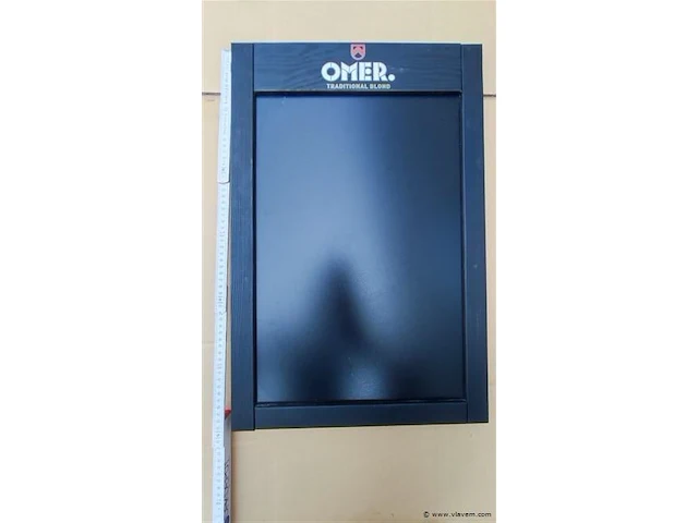 Omer origineel houten reclamebord met krijtbord - afbeelding 1 van  4