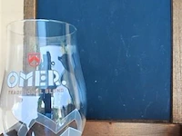 Omer origineel krijtbord, glas & fles 75cl - afbeelding 5 van  6