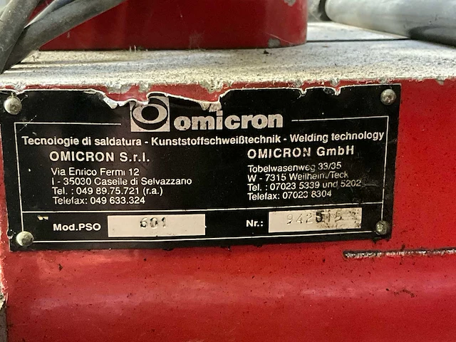 Omicron pso 601 frees-/lasapparaat - afbeelding 5 van  5