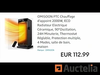 Omisoon keramische elektrische radiator - afbeelding 1 van  2