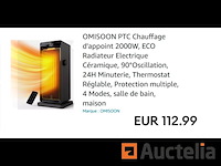 Omisoon keramische elektrische radiator - afbeelding 1 van  2