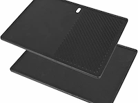 Omkeerbare grillplaat/plancha vr bbq , gietijzer - afbeelding 1 van  3