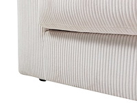 Omkeerbare hoekbank in beige stof - afbeelding 5 van  7