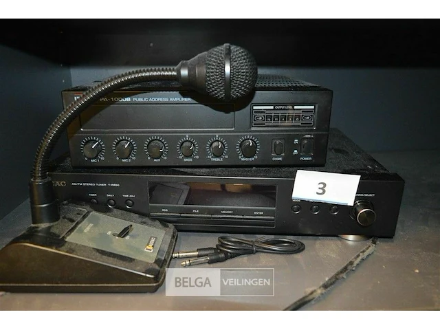 Omroepsysteem en muziekinstallatie teac - afbeelding 1 van  4