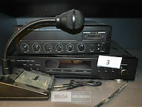 Omroepsysteem en muziekinstallatie teac