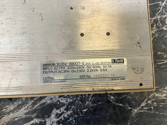 Omron 3g3sv-bb007-e frequentieregelaar (3x) - afbeelding 6 van  8