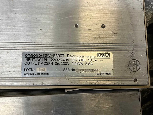 Omron 3g3sv-bb007-e frequentieregelaar (3x) - afbeelding 7 van  8