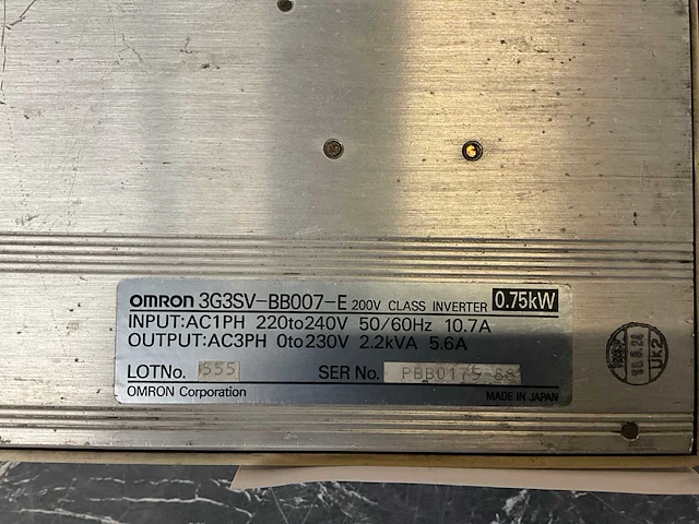 Omron 3g3sv-bb007-e frequentieregelaar (3x) - afbeelding 7 van  7