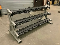 Onbekend 15 pair dumbbell rek krachtstation - afbeelding 4 van  5