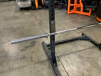 Onbekend squat rek met stang krachtstation - afbeelding 3 van  4