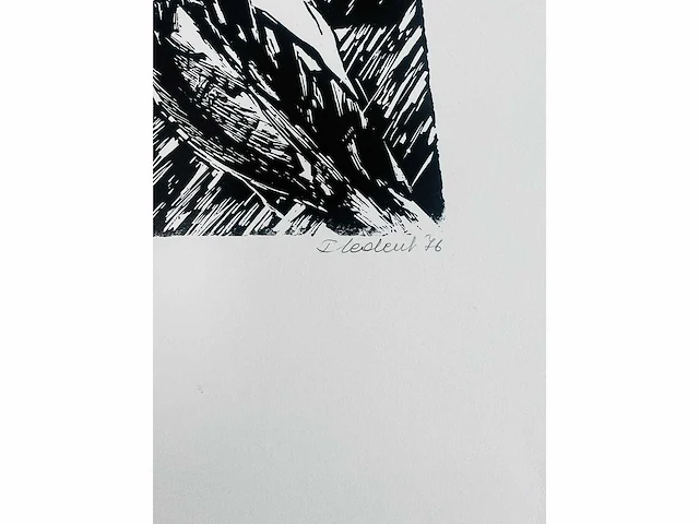 Onbekende meester - naakt - lithografie - afbeelding 5 van  5
