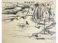 Onbekende meester - tekening in oost-indische inkt - afbeelding 2 van  7