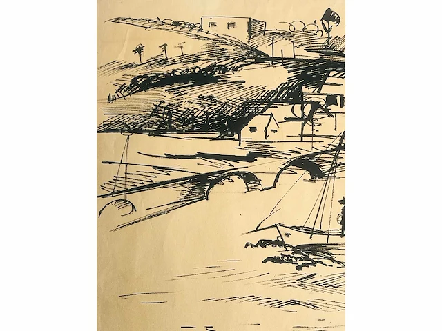 Onbekende meester - tekening in oost-indische inkt - afbeelding 4 van  7