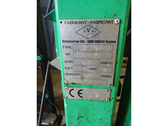 Onderdelen persmachine v.v.v - afbeelding 2 van  3