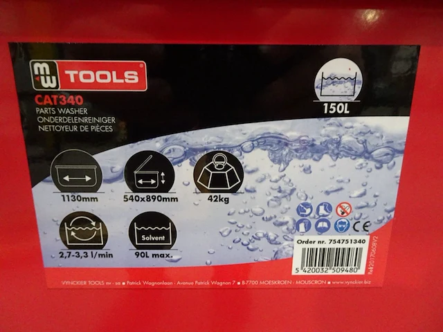 Onderdelenreiniger mw tools - afbeelding 2 van  3