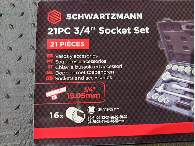 Ongebruikt schwartzmann doppenset 19-50mm - afbeelding 6 van  6