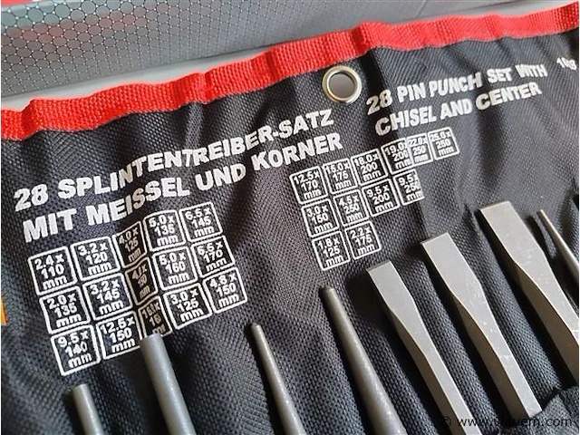 Ongebruikt stahlkaiser 16- en 12-delige beitelset carbon staal - afbeelding 6 van  10