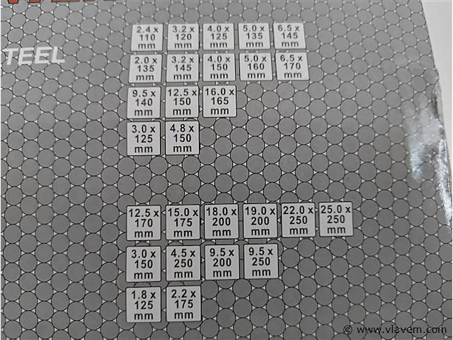 Ongebruikt stahlkaiser 16- en 12-delige beitelset carbon staal - afbeelding 8 van  10
