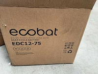 Ongebruikte ecobat edc12-75 batterij - afbeelding 4 van  4