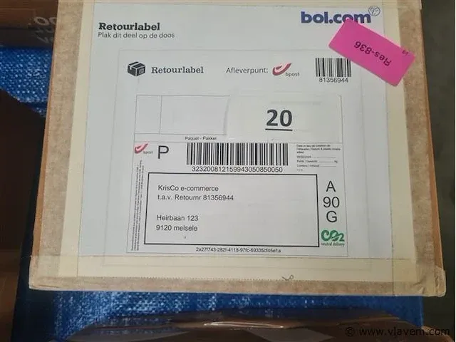 Ongeopende retourdoos - afbeelding 1 van  1