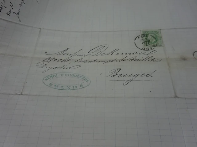 Ongeveer 25 brieven leopold ii 1875 - afbeelding 1 van  1