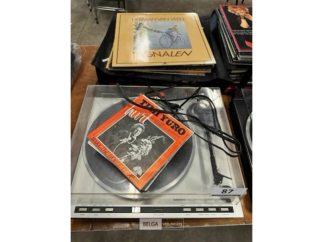 Onkyo platenspeler en partij lp platen - afbeelding 4 van  5